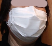 1/29　３Ｄ立体構造マスクと３層フィルターマスク着用