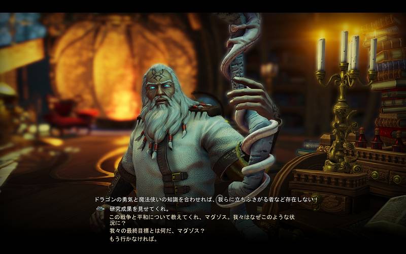 PC ゲーム Divinity: Dragon Commander 日本語化メモ、日本語化後のスクリーンショット