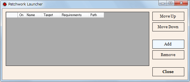 PC ゲーム Pillars of Eternity - Definitive Edition 日本語化とゲームプレイ最適化メモ、Pillars of Eternity MOD Launcher Version 0.9.3(PEM-Launcher)の使い方、Mod 有効化方法、Patchwork Launcher 画面で Active Mods ボタンをクリック、別画面が開いたら Add ボタンをクリックして Mods フォルダにある dll ファイルを開く