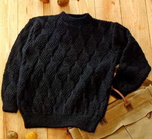 メンズセーター編み物キット編み図つきハマナカメンズクラブマスター手編みセット手編みキット