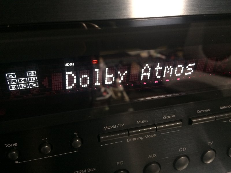 「Dolby Atmos」表示