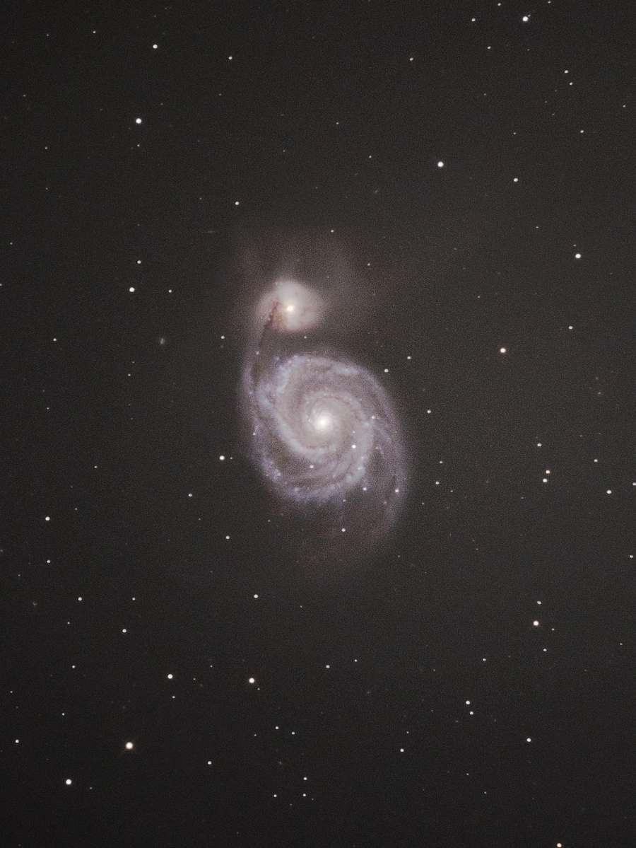 M51 子持ち銀河 2020年3月 トリミング