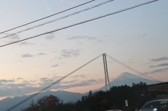 三島スカイウォークと富士山