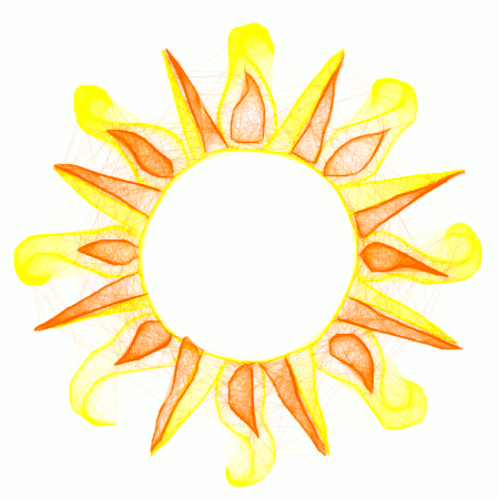 太陽　暑い　熱い　GIF