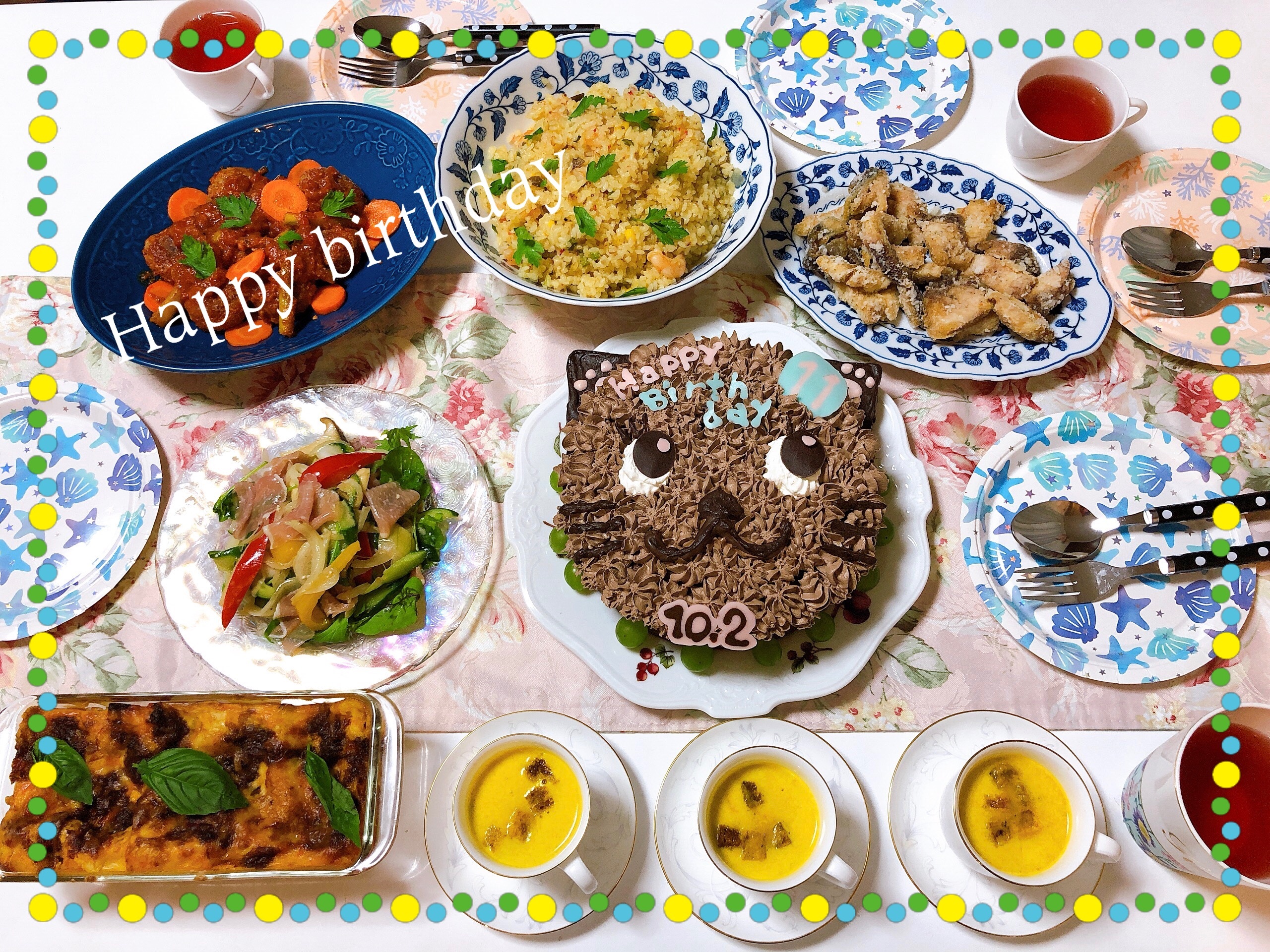 11歳のお誕生日 手料理と手作り猫ケーキ ウチの子 ウチ猫 ウチご飯 働くママの料理blog