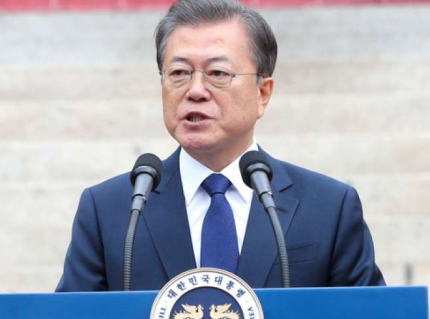 韓国・文在寅大統領、三・一独立運動の記念式典で演説、日本に対して「共に危機を克服し未来志向の協力関係へ努力していこう」と訴える