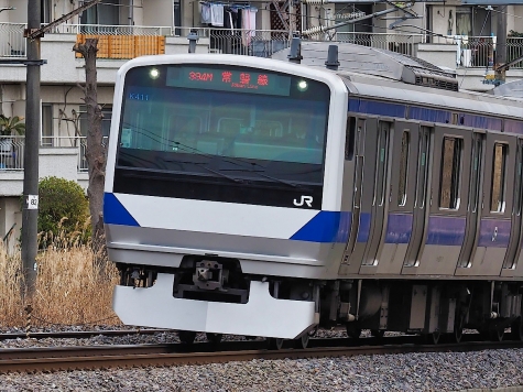 JR 常磐線 E531系 電車【千波湖付近】