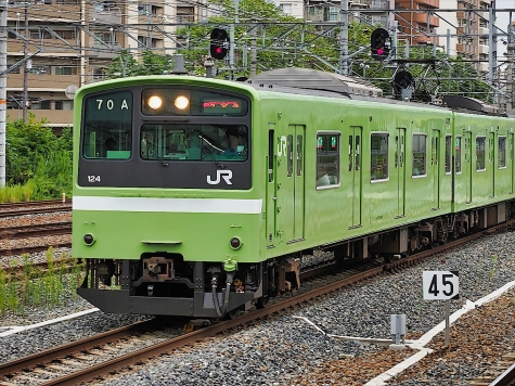 JR おおさか東線 201系 電車【新大阪駅】