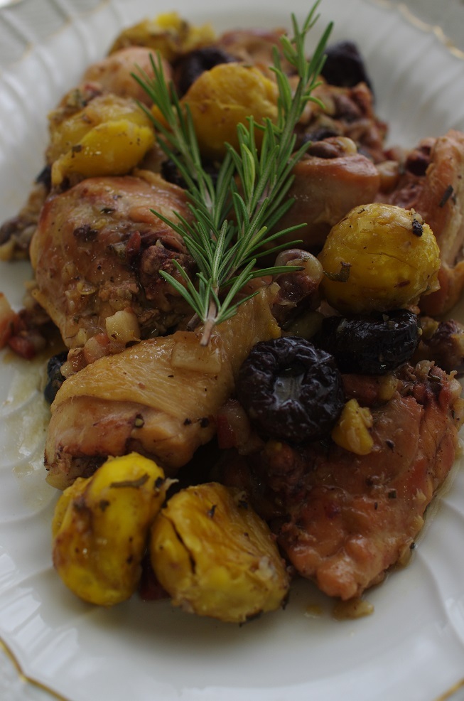 栗と鶏とプルーン9月家庭料理