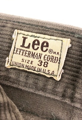 70s Lee LETTERMAN CORDS. | 古着屋【True vintage】ヴィンテージ古着 